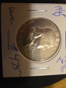 1962 d franklin half dollar bu Type 1