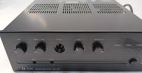 TOA Model BG-2035 CU Audio Mixer Amplifier 35-Watt 70-Volt Speaker Output BG2035 - Picture 2 of 10