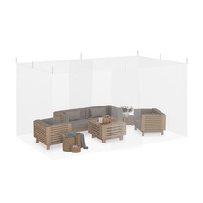 Moskitiera XXL, gęsta siatka, 250 x 300 x 500cm, ochrona przed owadami i muchami