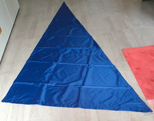 Dreieckiges Sonnensegel/Tuch blau (dreieckig)