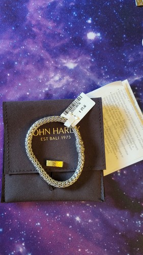 John Hardy Men's Two-Tone Woven Bracelet - Picture 2 of 6