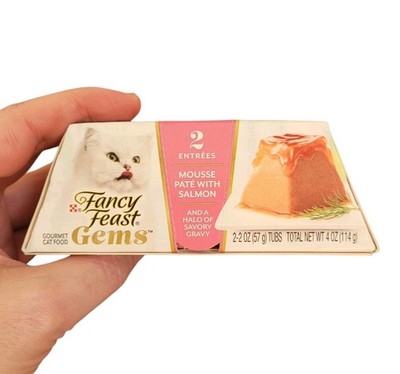 New Fancy Feat Gems Mousse Pate With Salmon And a Halo of Savory Gravy 2 - 2 OZ
