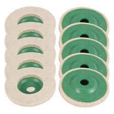 10Pcs 100Mm 4 Inch Wool Buffing Round Polishing Wheels Pads Polisher Wheels8220