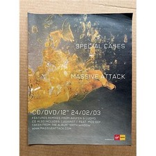 MASSIVE ATTACK SECIAL CASES POSTER SIZED original music press advert from 2003 -