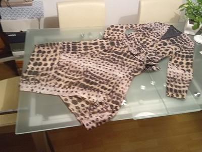 Religion Kleid  Wickelkleid Gr. M Animalprint Leo Gepard Gefüttert Neu 