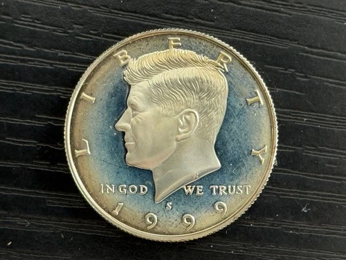 1999 S Kennedy Half Dollar 50c PROOF 90% SILVER Coin - ME5137