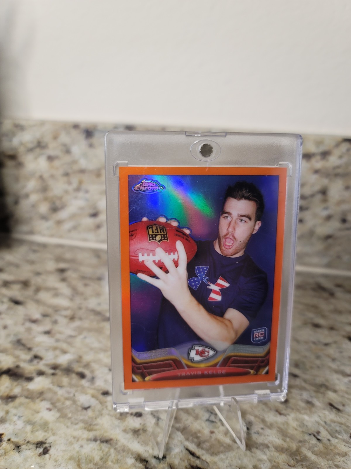 2013 Topps Chrome - Travis Kelce #118 Orange Refractor (RC)