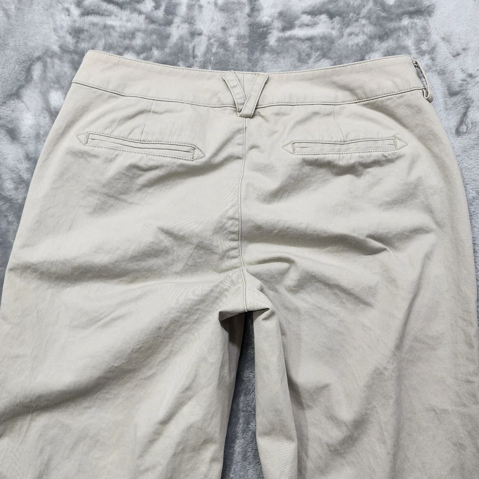 Dockers Pants Womens 4 Beige Khaki Favorite Fit Jaelynn Mid Rise Trouser Leg - Image 3 of 4