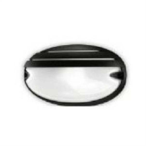 Plafoniera Ovale Prisma Chip Grill 25 Nero 005707 E27 IP55 21W