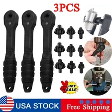 2-in-1 Ratchet Drill Chuck Key Wrench – Universal Chuck Key Replacement Tool for