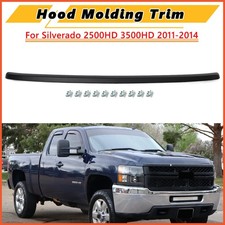 Matte Black Hood Molding Trim Replacement For 2011-2014 Silverado 2500 Hd 3500hd Matte Black Hood Molding Trim Replacement For 2011-2014 Silverado 2500 Hd 3500hd