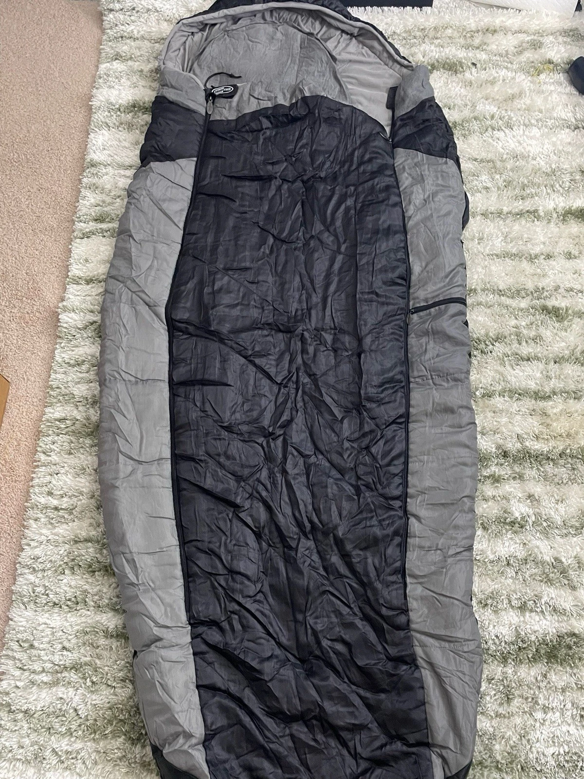 Sleepcell Coolvent Premium Extra Large Mummy Style Sleeping Bag - Gray / Black