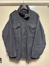 ALPHA INDUSTRIES M-65 Military Field Jacket Size M Black