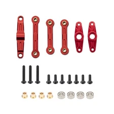 Aluminum Ball Bearing Crank Steering Set For Tamiya TT-02 TT02D TT-02D 1/10 RC G