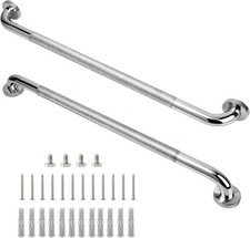Shower Grab Bar, 2 Pack 32 Inch Bathroom Grab Bar, 1.25" Diameter 304 Stainless