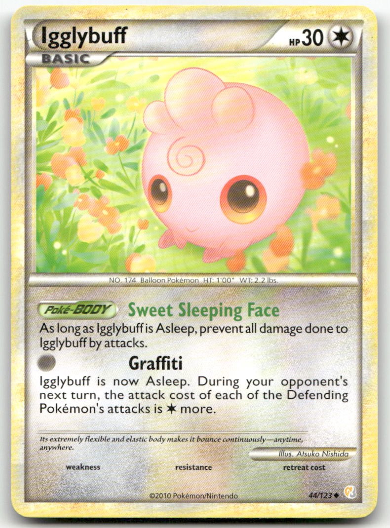 Igglybuff #44/123 (MP) HeartGold SoulSilver HS Pokemon