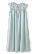Eve Stillman Lace Nightgown Maxi Embroidered Yoke Romantic Vintage Size Small