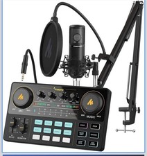 Podcast Equipment Bundle Audio mixer All-in-One Podcast Production Studio with