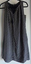 Madewell Sleeveless Mini Dress XS Floral Navy White Round Neck Classic