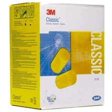 3M 310-1001 E-A-R Classic Uncorded Disposable Foam Shooting Earplugs 200 PR 29db