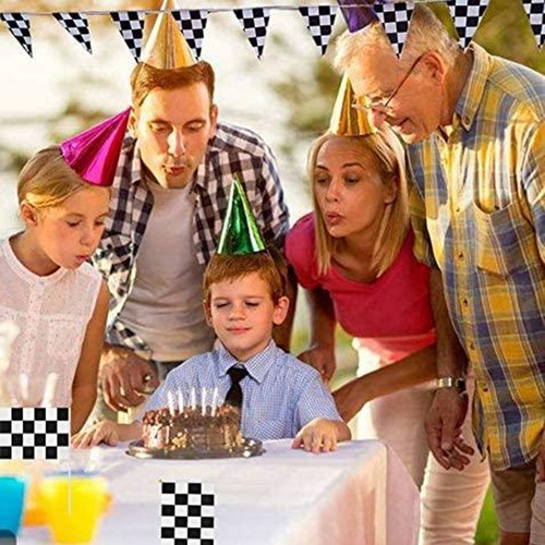 30M Checkered Racing Bunting Garland Banner Pennant Flag Party Au Stock Sale - Picture 2 of 12