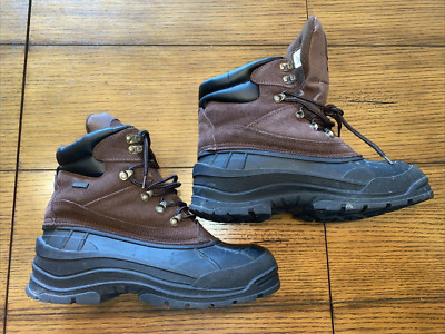 Alpine Design Leather Suede Boots Brown Shelter Thinsulate Waterproof Men US 11