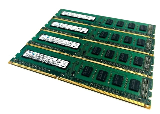 Lot Of 4 Samsung 2GB 1Rx8 PC3-10600U 1333Mhz M378B5773CH0-CH9 Desktop ...