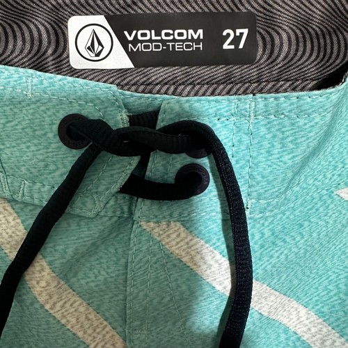 Volcom Big Boys Size 27 (XL/14) Aqua Blue Quarta Mod-Tech Swim Board Short NWT - Picture 8 of 10