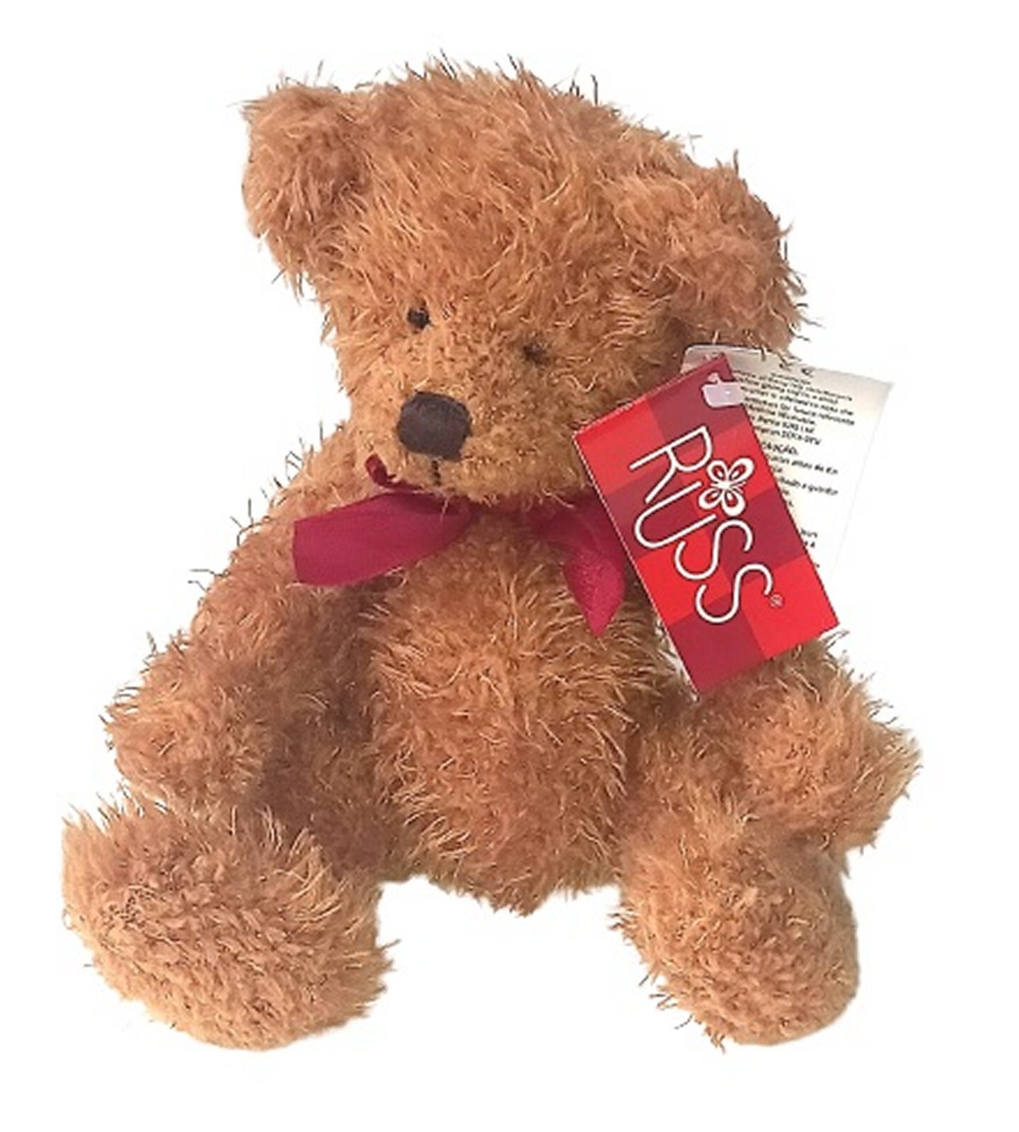 Russ Berrie JEAN-CLAUDE THE BEAR 11"" Soft Plush Cuddly Toy ~ Brand New with Tags