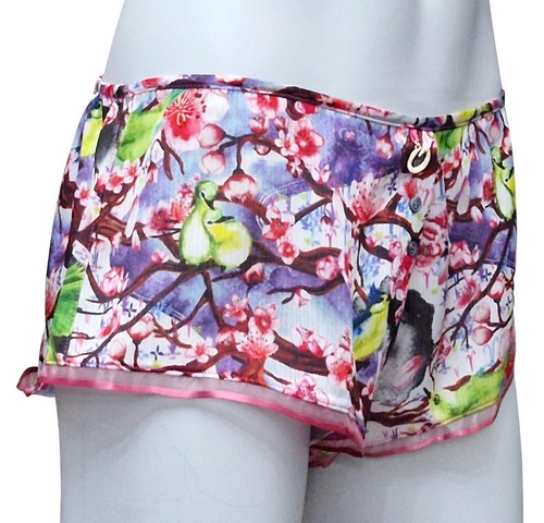 SCRUMPIES OF MAYFAIR 2 x Ladies Fuji French Knickers Floral Multicolour No Box - Picture 4 of 6