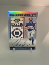 2019 Contenders Optic Darius Slayton Rookie Ticket Silver Prizm Auto RC #108