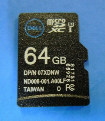 GENUINE Dell PowerEdge R940 T640 64GB Ultra Micro SD HC Class Card 7XDNW
