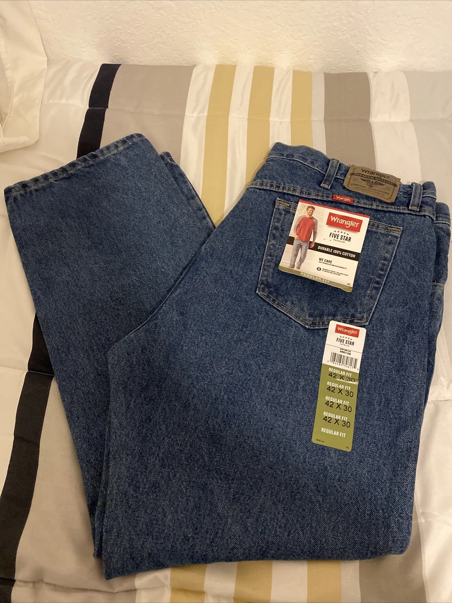 Wrangler jeans mens regular fit sale