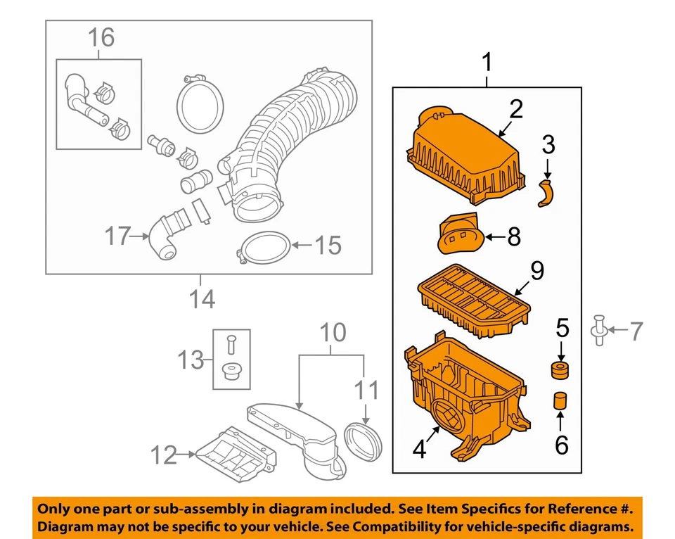 二手空气净化器组件适合:2016 起亚 Forte 1.6 A 级 — 第 3/4 张图片