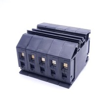 Lot of 5 Allen-Bradley 1492-U Fuse Holder Blocks, 600VAC 30A, DIN Rail