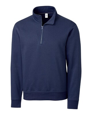 Clique by Cutter & Buck Navy Blue MainStage 1/2 Zip Pullover Sweatshirt SZ: 4XL