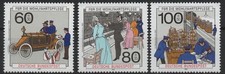 Alemania 1990 Correos y Telecomunicaciones, Historia Postal, SG 2323-2325, MNH**