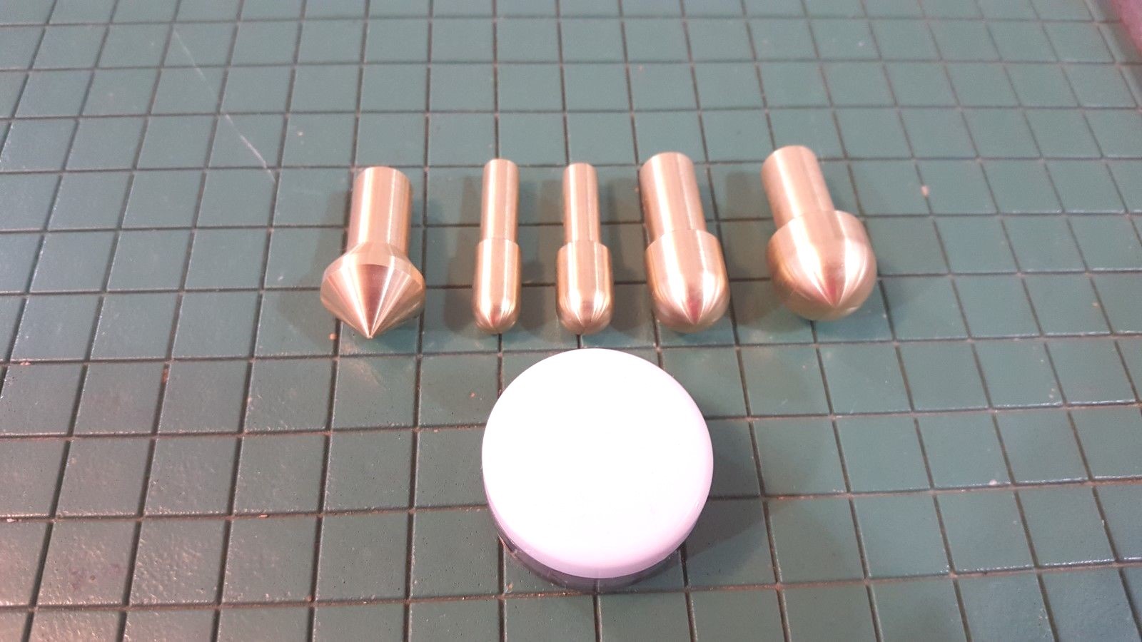 Gunsmith Tools 5 Brass Muzzle LapsRifle Or Pistol Crowning Kit