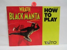 WRATH OF THE BLACK MANTA Instruction Manual No Game NES Nintendo