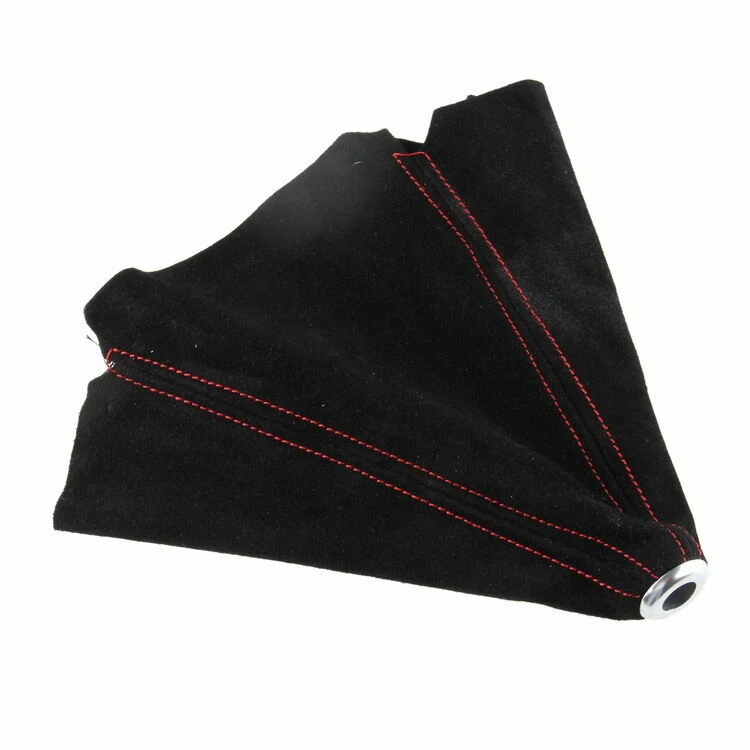 Botão de câmbio preto universal gaitor gaiter boot cover couro nobuck - Imagem 4 de 4