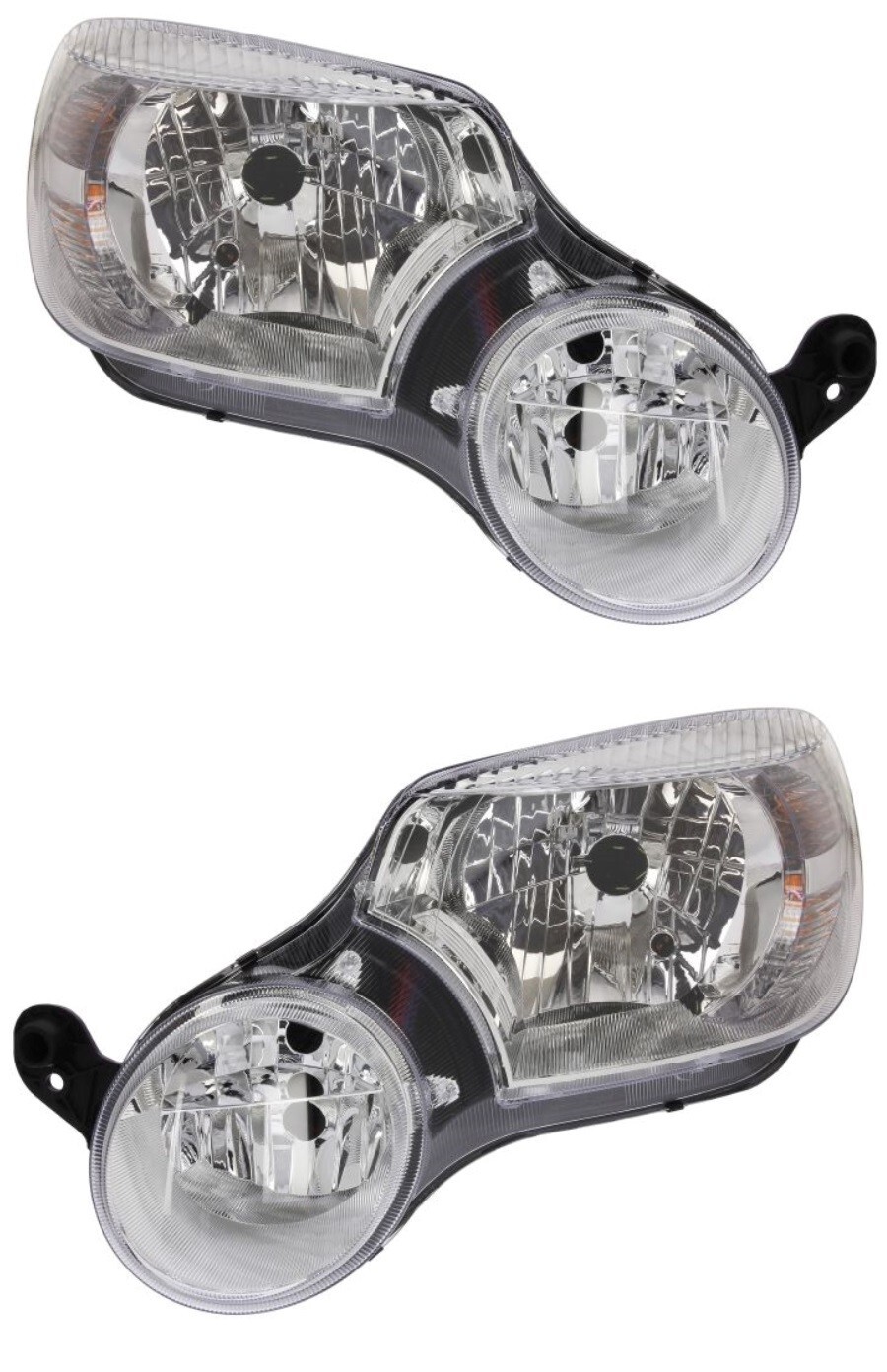 Phare avant Skoda Yeti cassé ou terni - Paire d'optiques de remplacement H4 H7 électrique