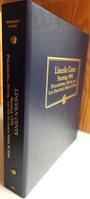 Whitman Blue Coin Album 4919 Lincoln Cent 1996-2025 PDS Mint Book