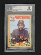 TONY GWYNN SIGNED 1987 TOPPS ALL-STAR #599 BAS AUTHENTIC AUTO - SAN DIEGO PADRES