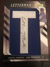 2008 Razor Letterman Autograph Auto Card - Ethan Martin - PICK THE ONE U NEED