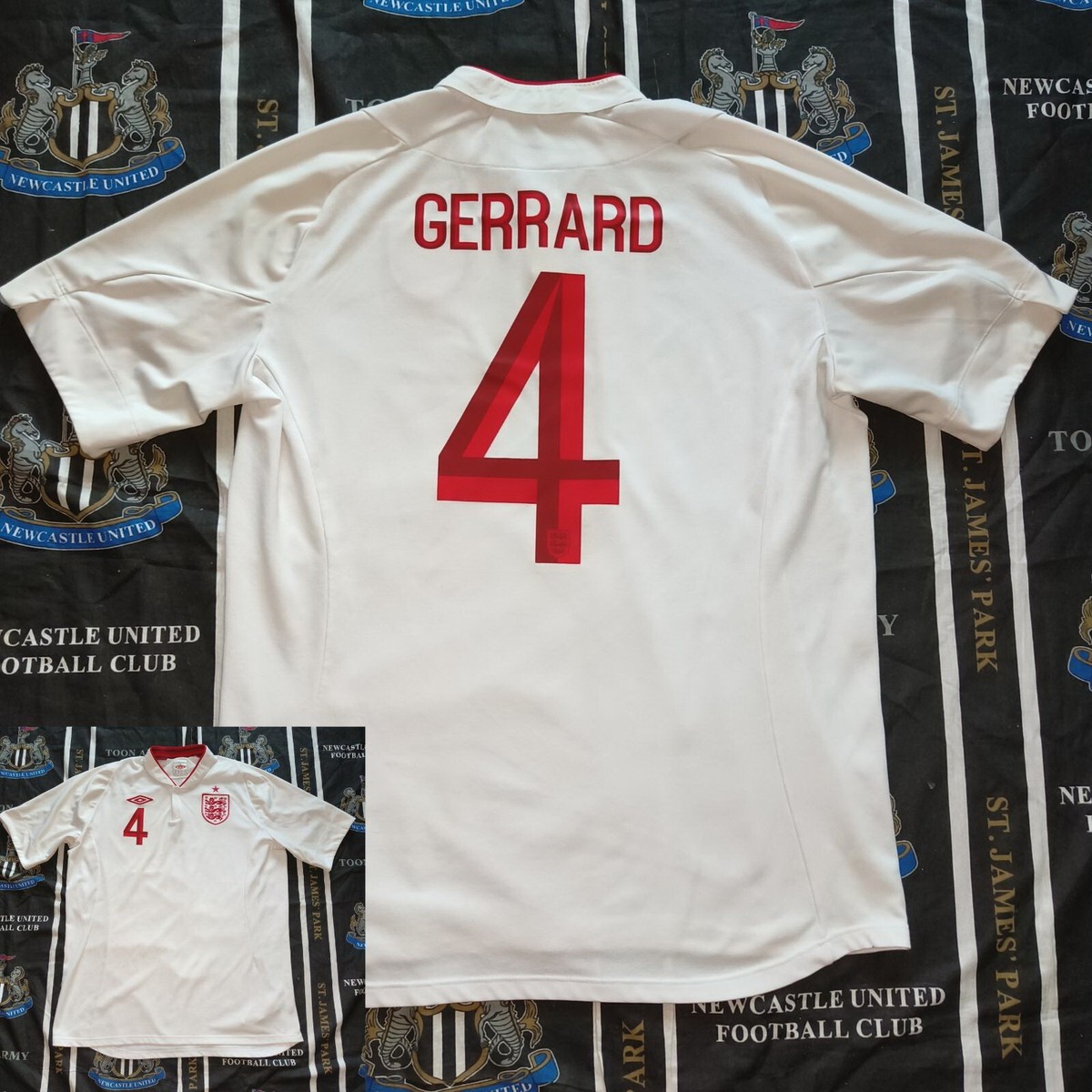 UMBRO イングランド代表 Steven e Gerrard England 2012 2013 Home Football Shirt Jersey Umbro Steven Gerrard