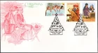 1986 Australia Christmas Issue Set Of 3 Stamp First Day Cover, VGC