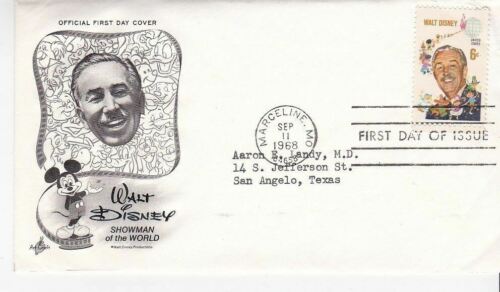 WALT DISNEY #1355 MARCELINE, MO SEPTEBER 11, 1968 AC ON AYERST LABORATORIES ENV.
