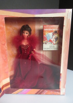 1994 SCARLETT O HARA - Gone With The Wind Barbie  - Red Lace Dress Mattel 