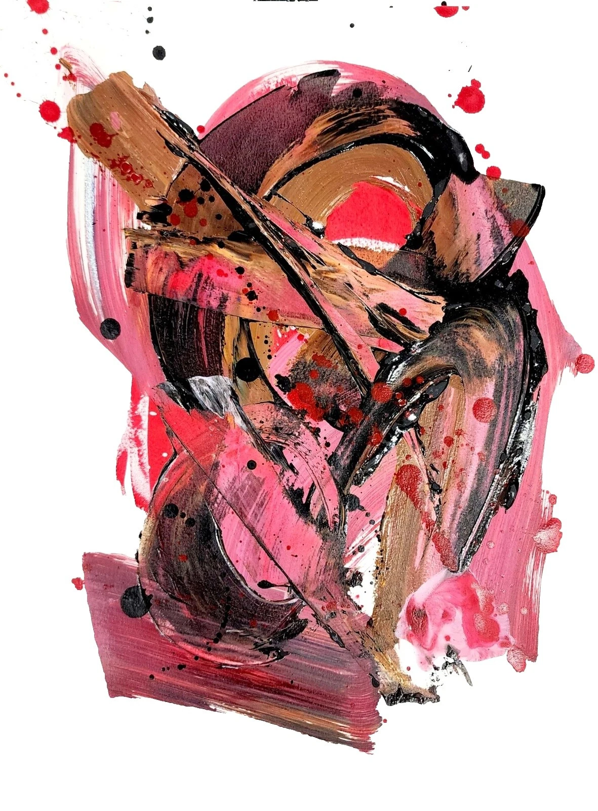 纸张现代主义艺术绘画