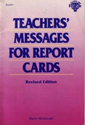 Teachers' Messages for Report Cards (FE-6777) - Paperback - GOOD